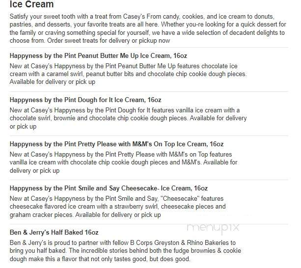 Casey's General Store - Nevada, MO menu_pic