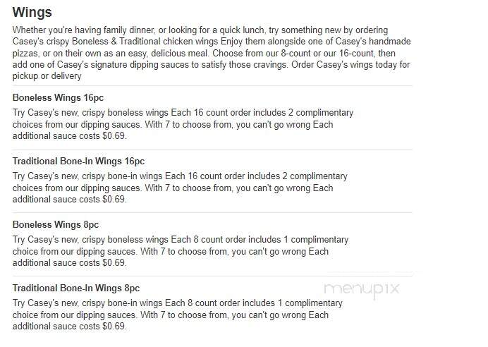 Casey's General Store - Nevada, MO menu_pic