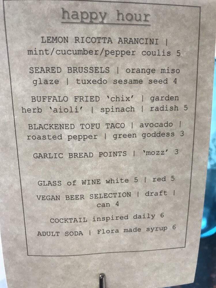 Flora - West Hartford, CT menu_pic