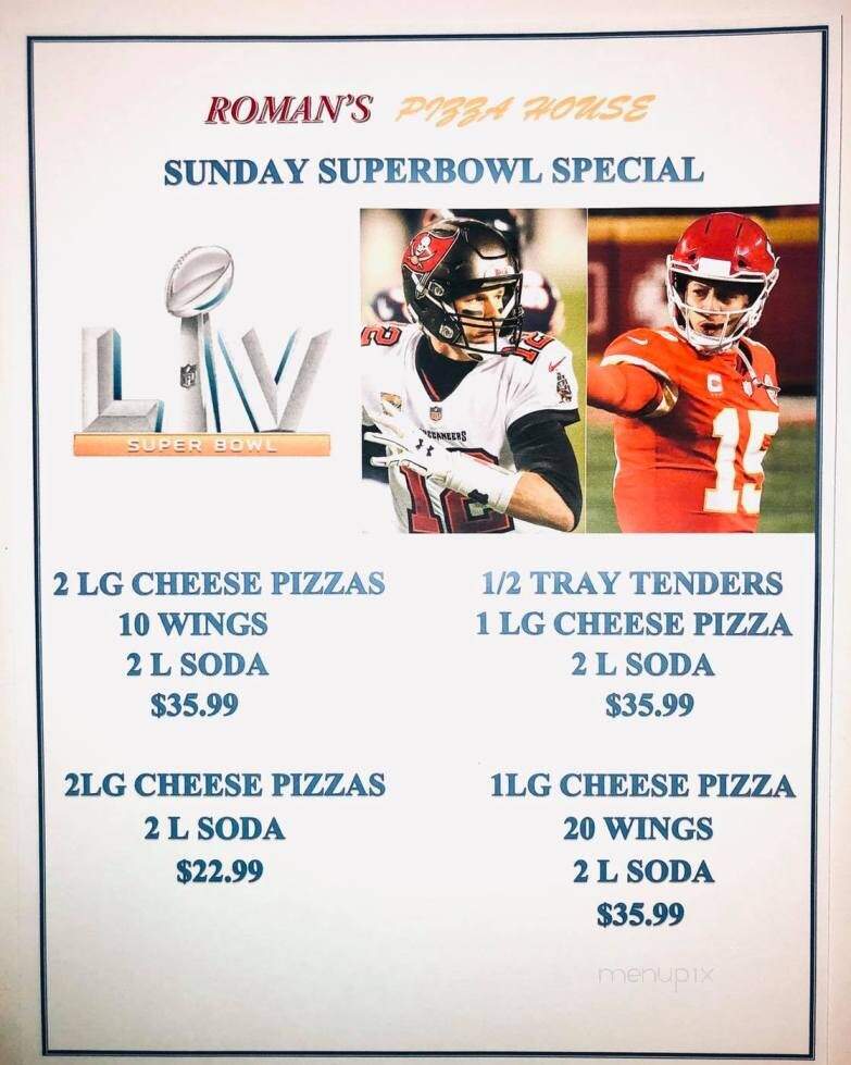 Roman's Pizza House - Absecon, NJ menu_pic