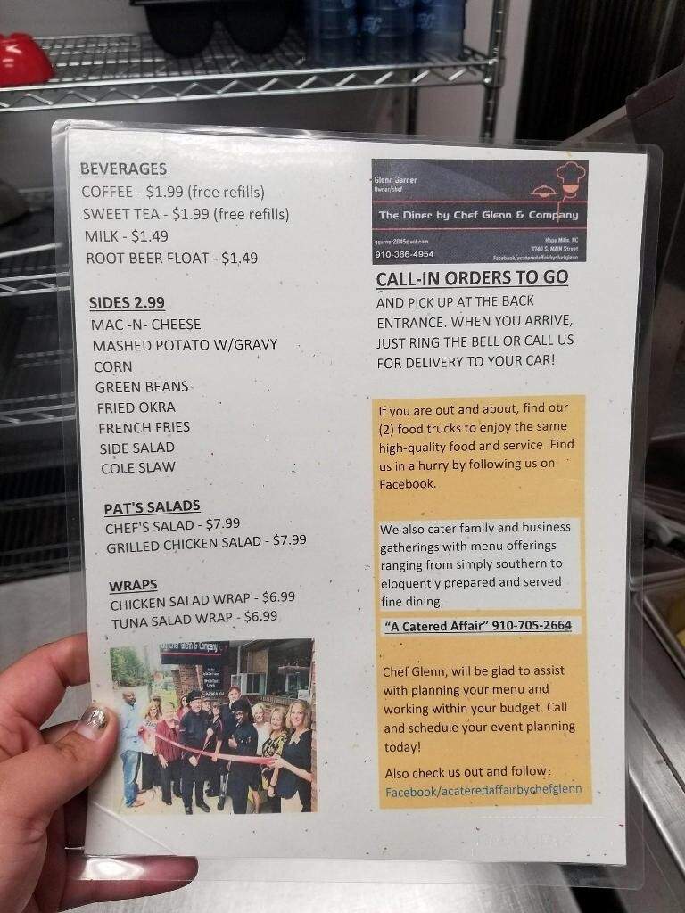 The Diner - Hope Mills, NC menu_pic