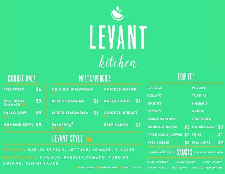 The Levant Kitchen - Canton, MI