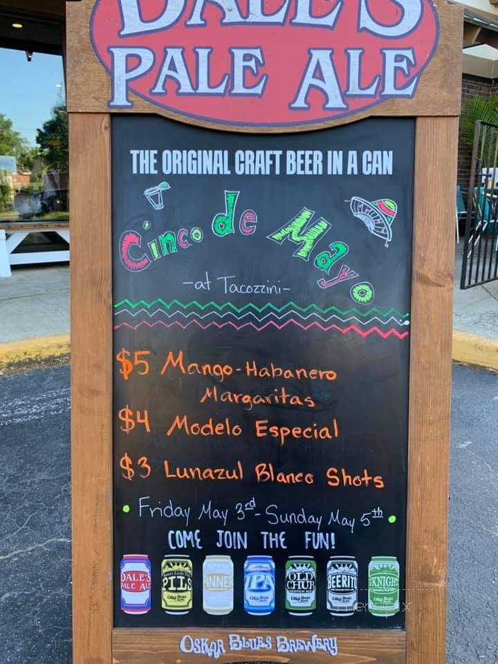 Tacozzini - Greenville, SC menu_pic