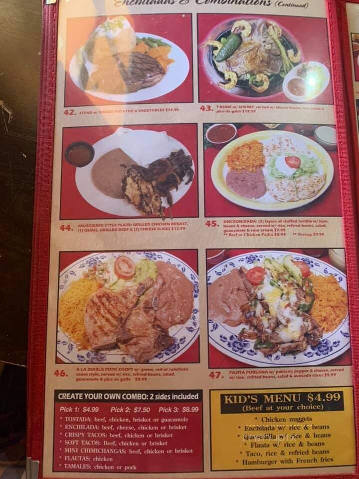 El Tejas Mexican Restaurant Bar &Grill - Haltom City, TX menu_pic