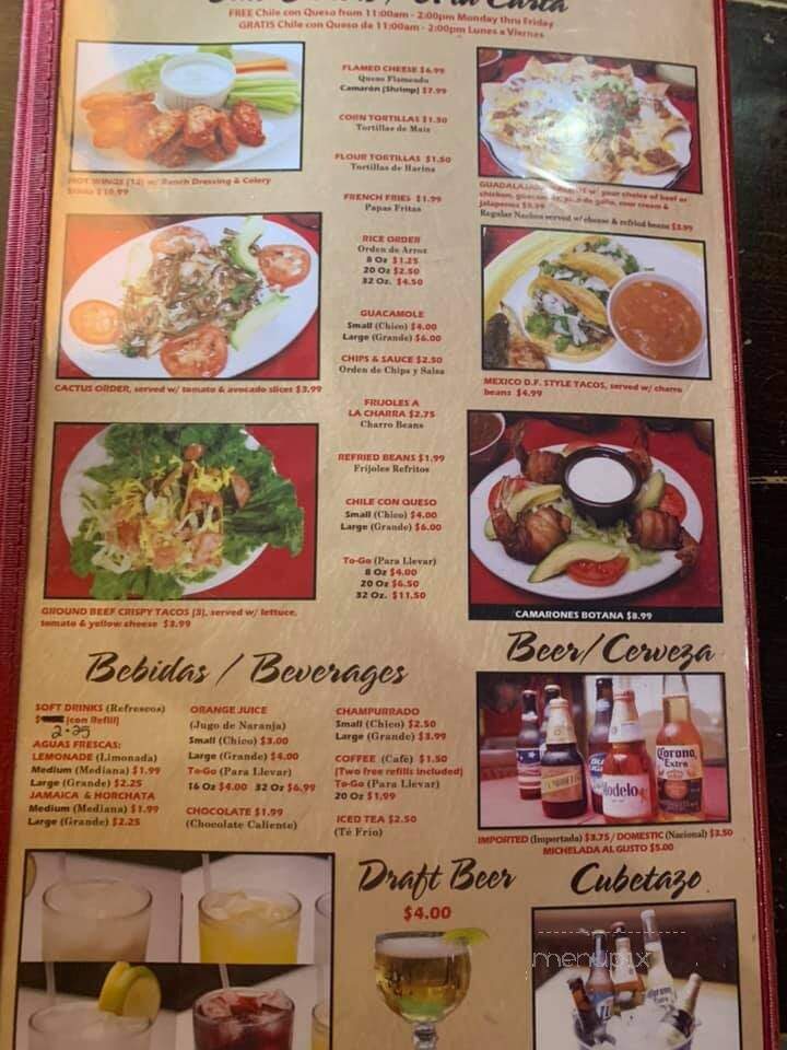 El Tejas Mexican Restaurant Bar &Grill - Haltom City, TX menu_pic