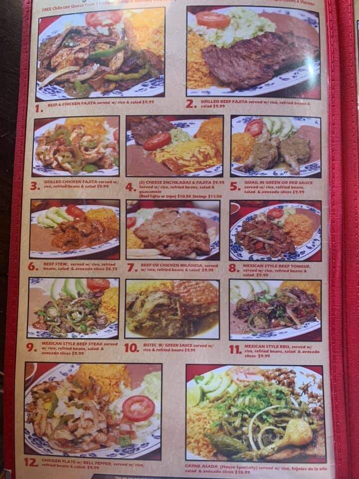 El Tejas Mexican Restaurant Bar &Grill - Haltom City, TX menu_pic