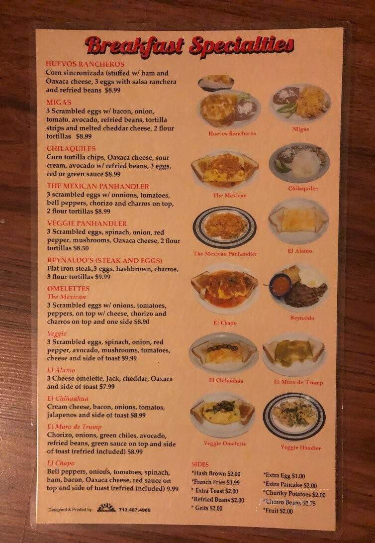 El Tejas Mexican Restaurant Bar &Grill - Haltom City, TX menu_pic