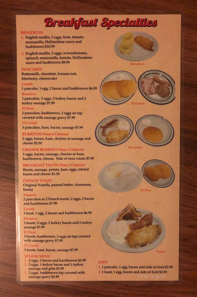 El Tejas Mexican Restaurant Bar &Grill - Haltom City, TX menu_pic