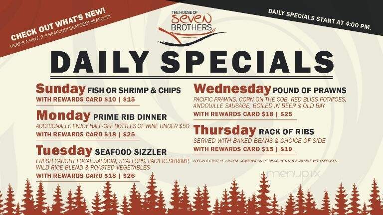 The House of Seven Brothers - Sequim, WA menu_pic