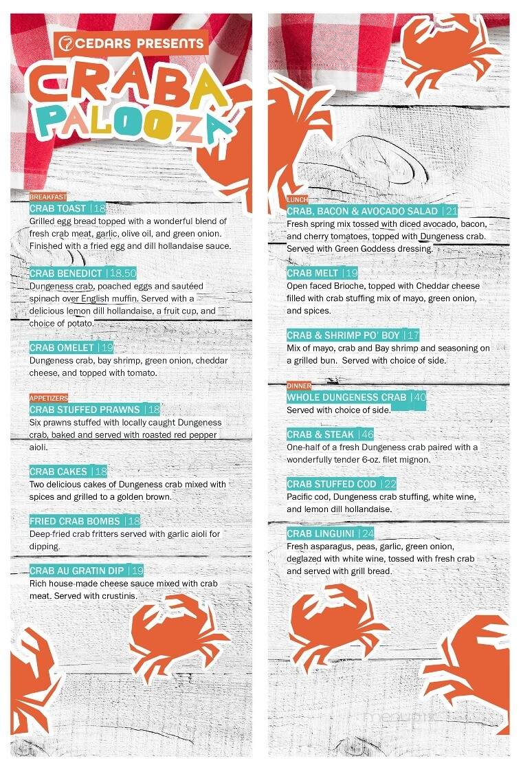 The House of Seven Brothers - Sequim, WA menu_pic