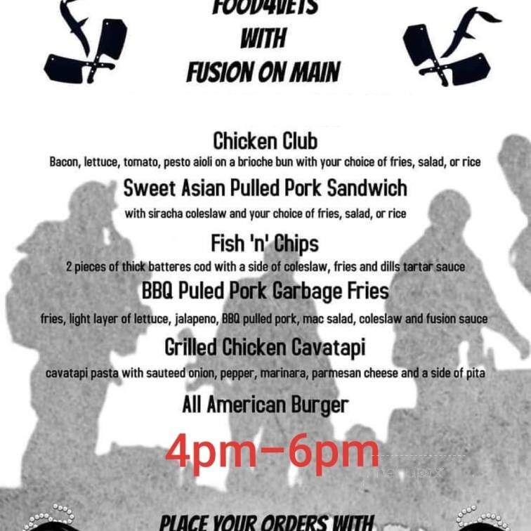 Fusion On Main - Allegany, NY menu_pic