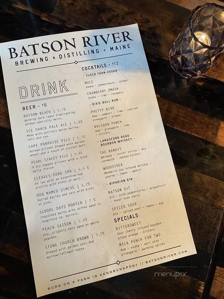 Batson River Brewing and Distillery - Kennebunk, ME