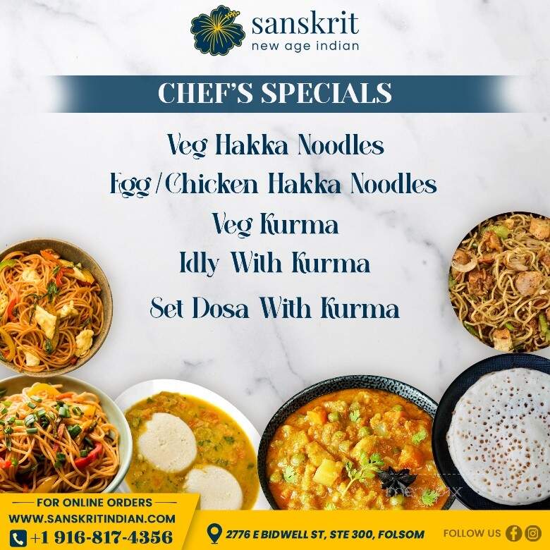 Sanskrit - Folsom, CA menu_pic