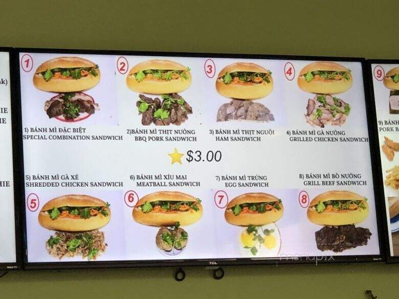 Khang Vietnamese Sandwich Cafe - Houston, TX menu_pic
