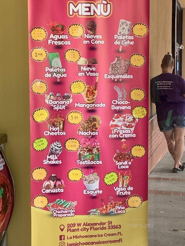 La Michoacana Ice Cream - Plant City, FL