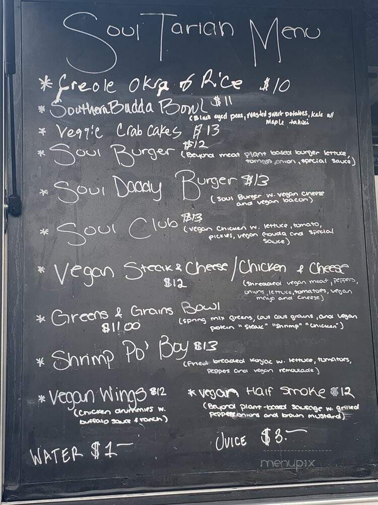 Soultarian Food Truck - Temple Hills, MD menu_pic