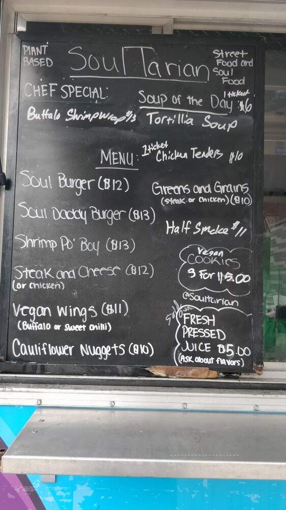 Soultarian Food Truck - Temple Hills, MD menu_pic
