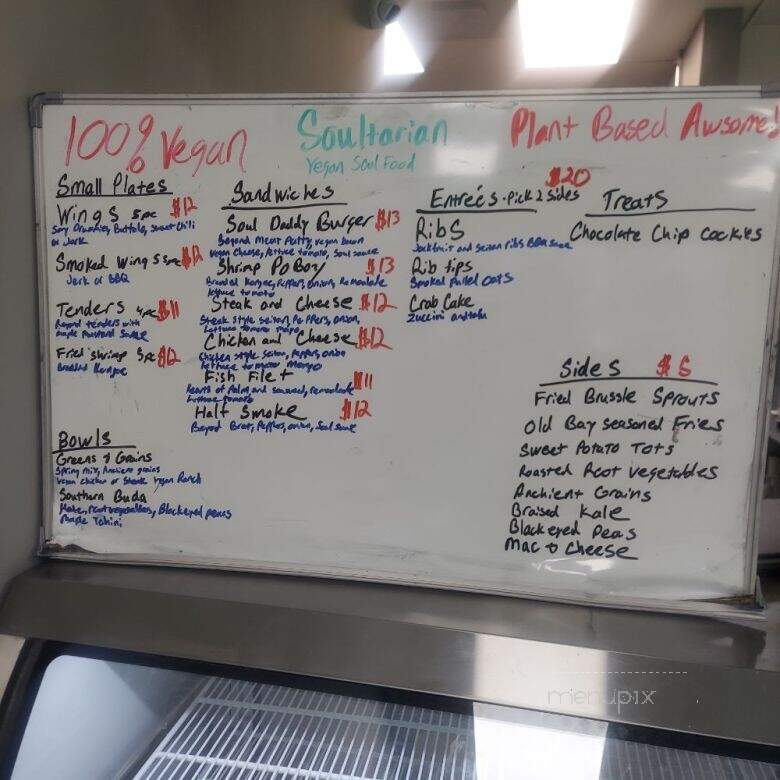 Soultarian Food Truck - Temple Hills, MD menu_pic