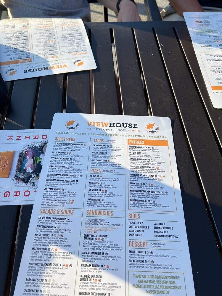 ViewHouse Colorado Springs - Colorado Springs, CO menu_pic