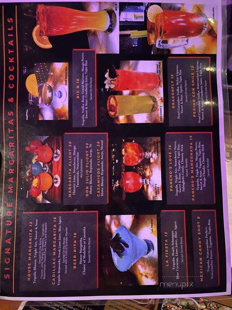 Casa De Pancho Mexican Grill & Cantina - Anaheim, CA menu_pic