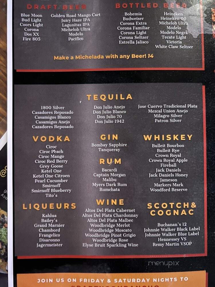 Casa De Pancho Mexican Grill & Cantina - Anaheim, CA menu_pic