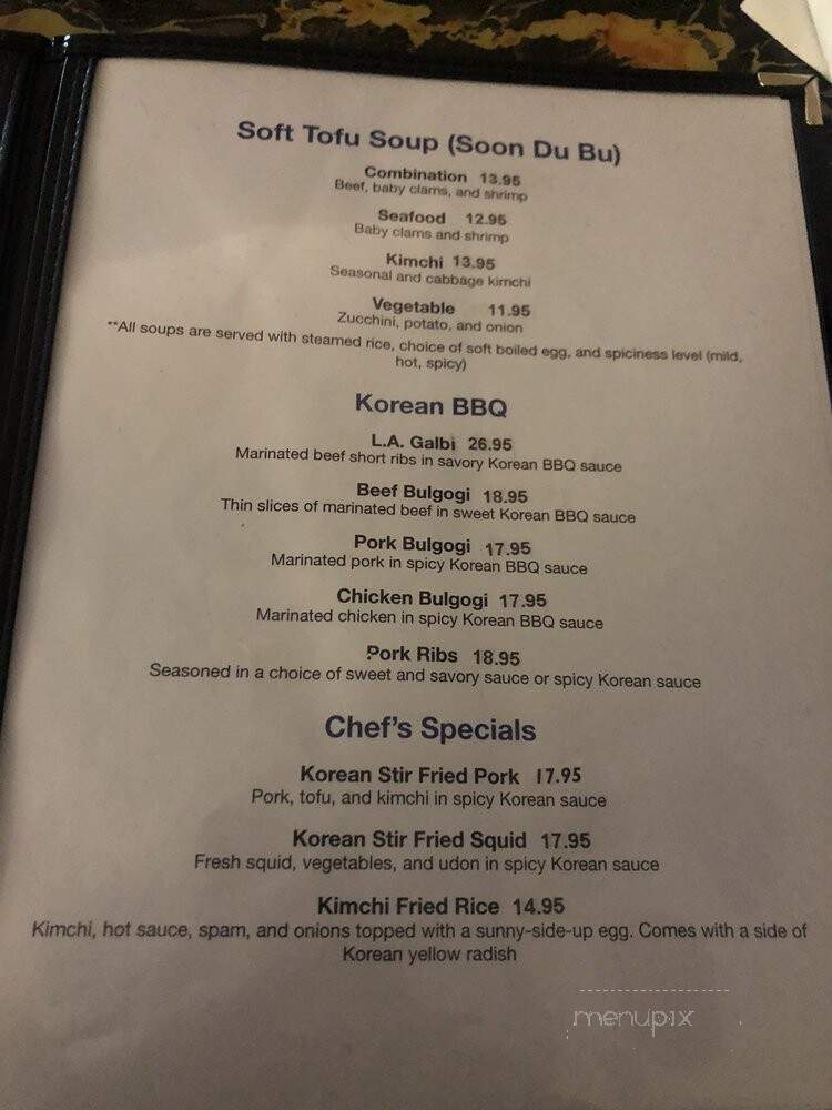 Han Korean Cuisine - Greenville, NC menu_pic