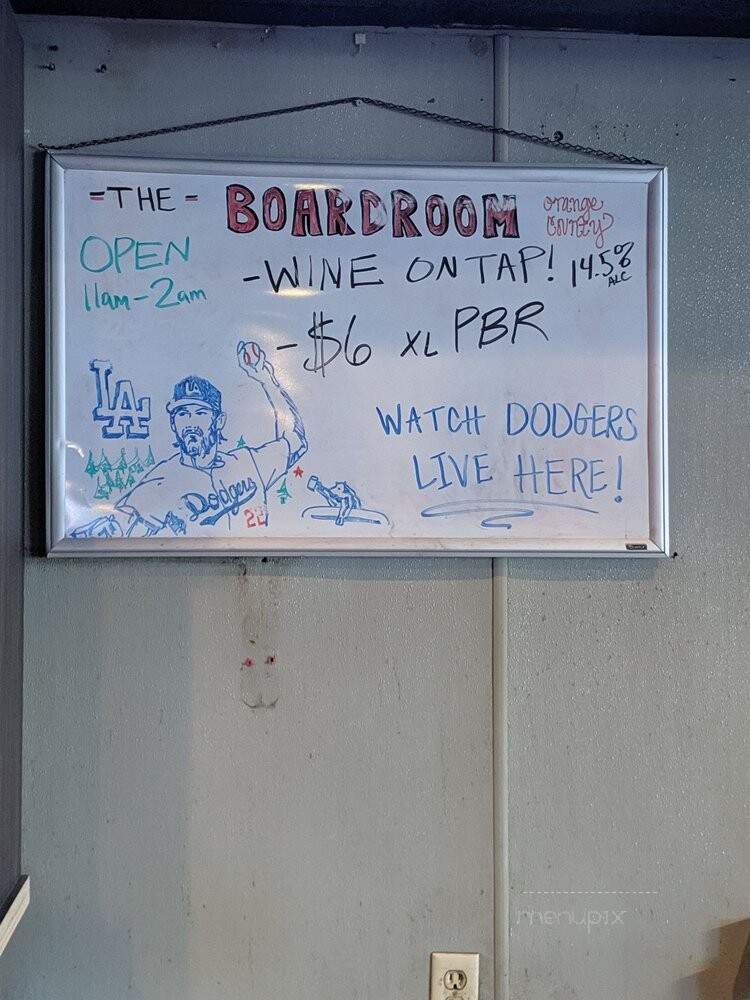 OC Boardroom - Fountain Valley, CA menu_pic
