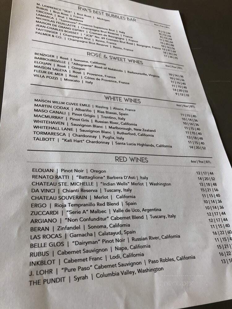 Bartizan Restaurant & Bar - Glen Allen, VA menu_pic