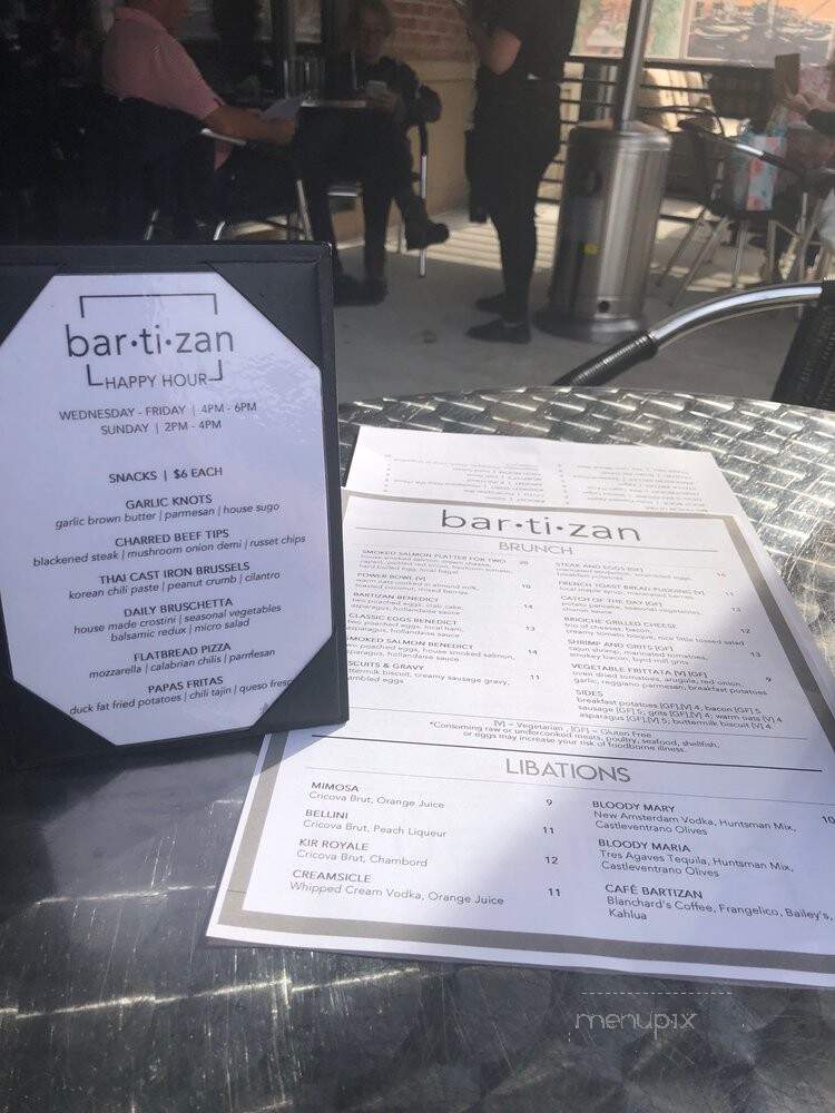 Bartizan Restaurant & Bar - Glen Allen, VA menu_pic