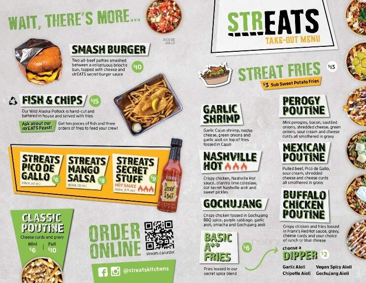 Streats Abbotsford kitchen - Abbotsford, BC menu_pic