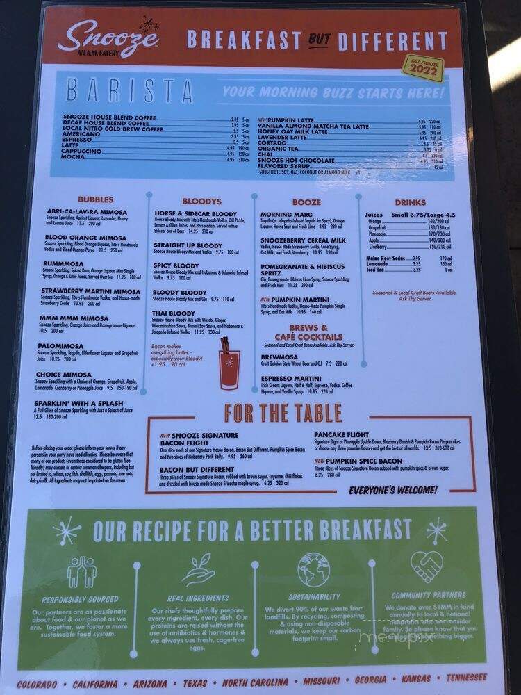 Snooze, an A.M. Eatery - Laguna Niguel, CA menu_pic