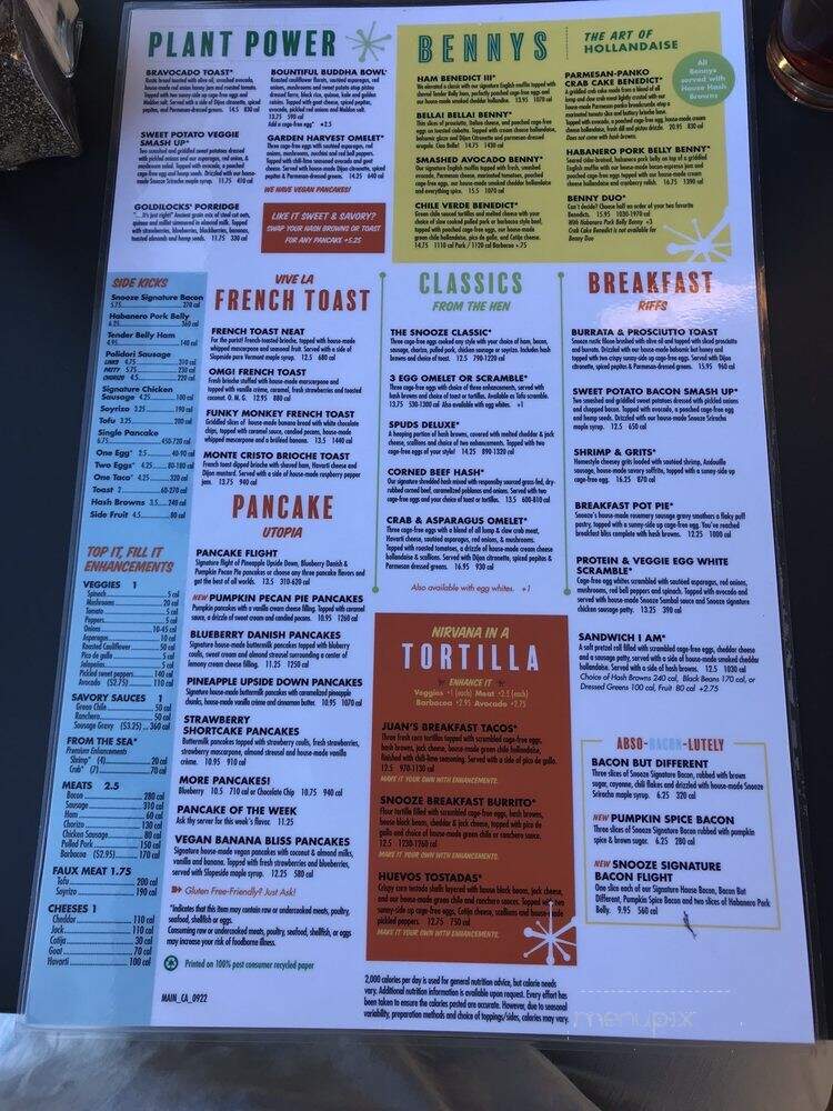 Snooze, an A.M. Eatery - Laguna Niguel, CA menu_pic