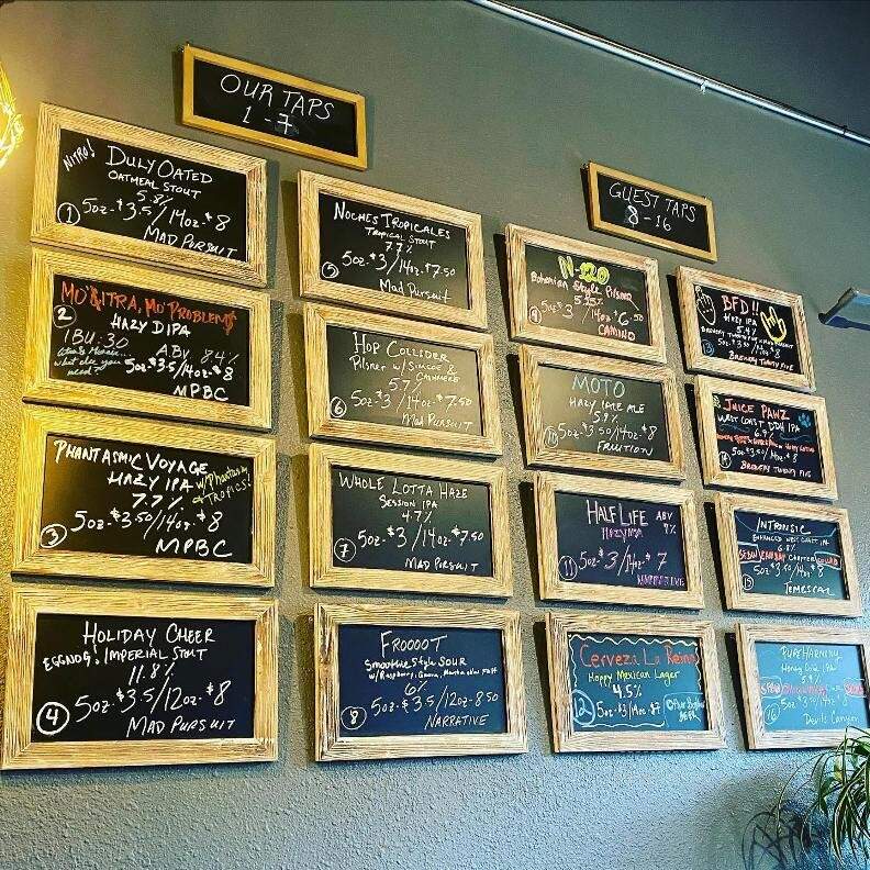 Mad Pursuit Brewing Company - Hollister, CA menu_pic
