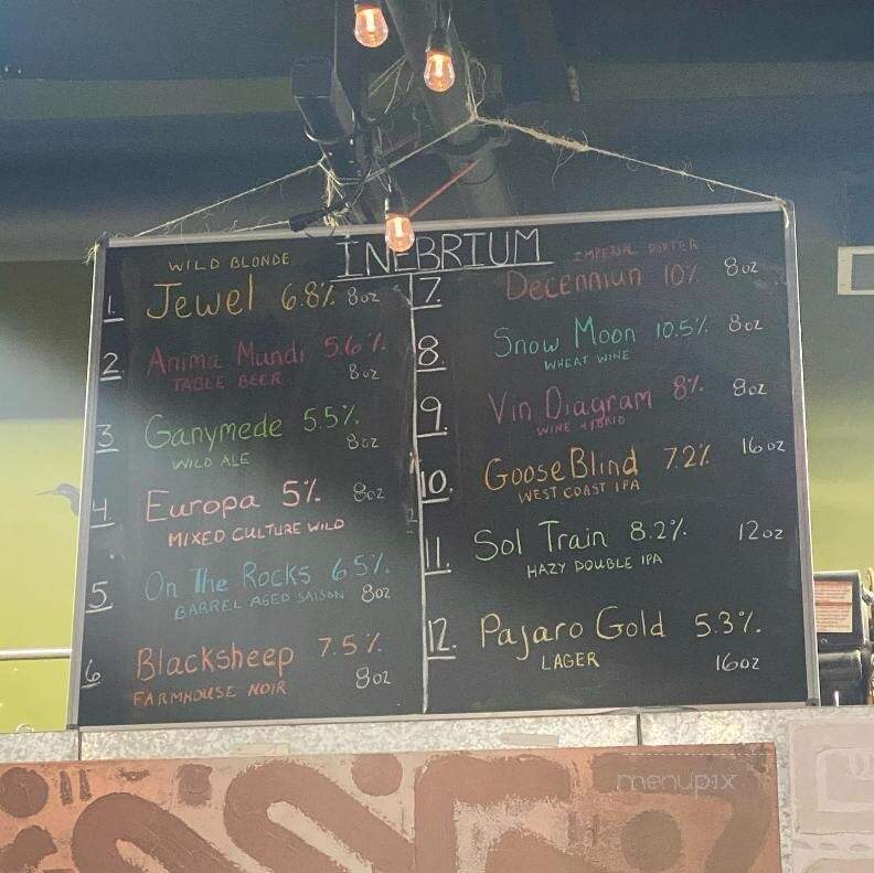 Mad Pursuit Brewing Company - Hollister, CA menu_pic