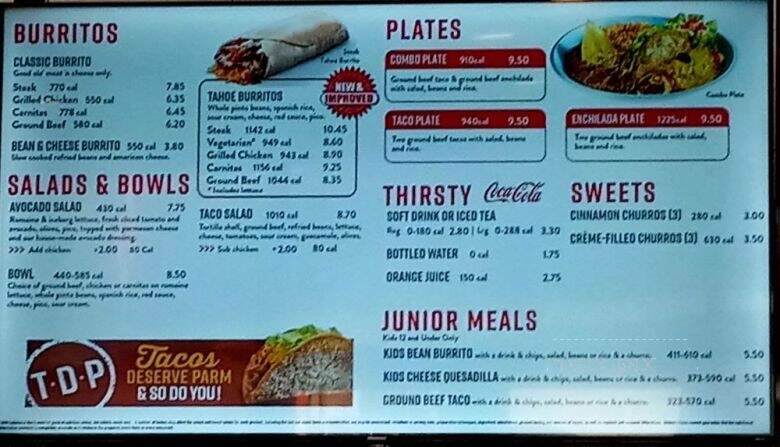 Jimboy's Tacos - Fort Worth, TX menu_pic