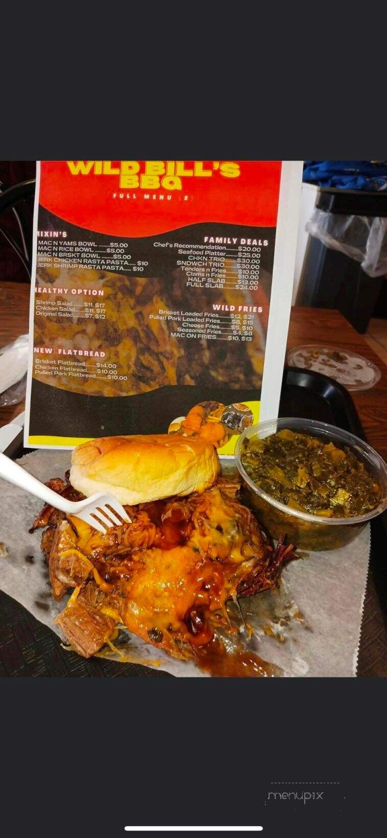 Wild Bill's BBQ - Waterbury, CT menu_pic