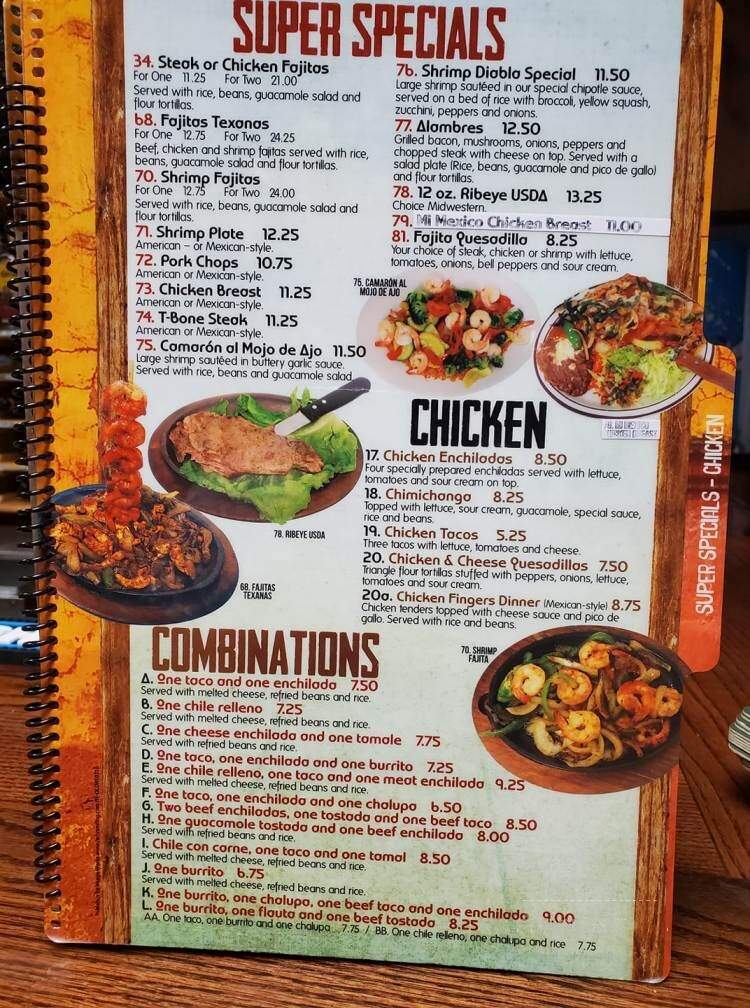 Mi Mexico - Thomasville, AL menu_pic