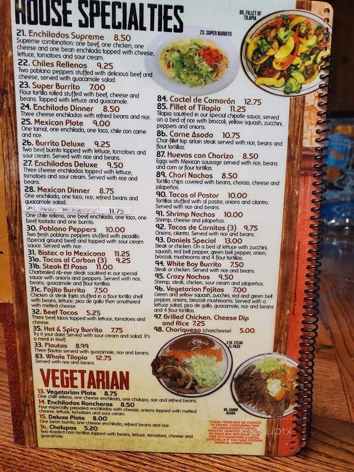 Mi Mexico - Thomasville, AL menu_pic