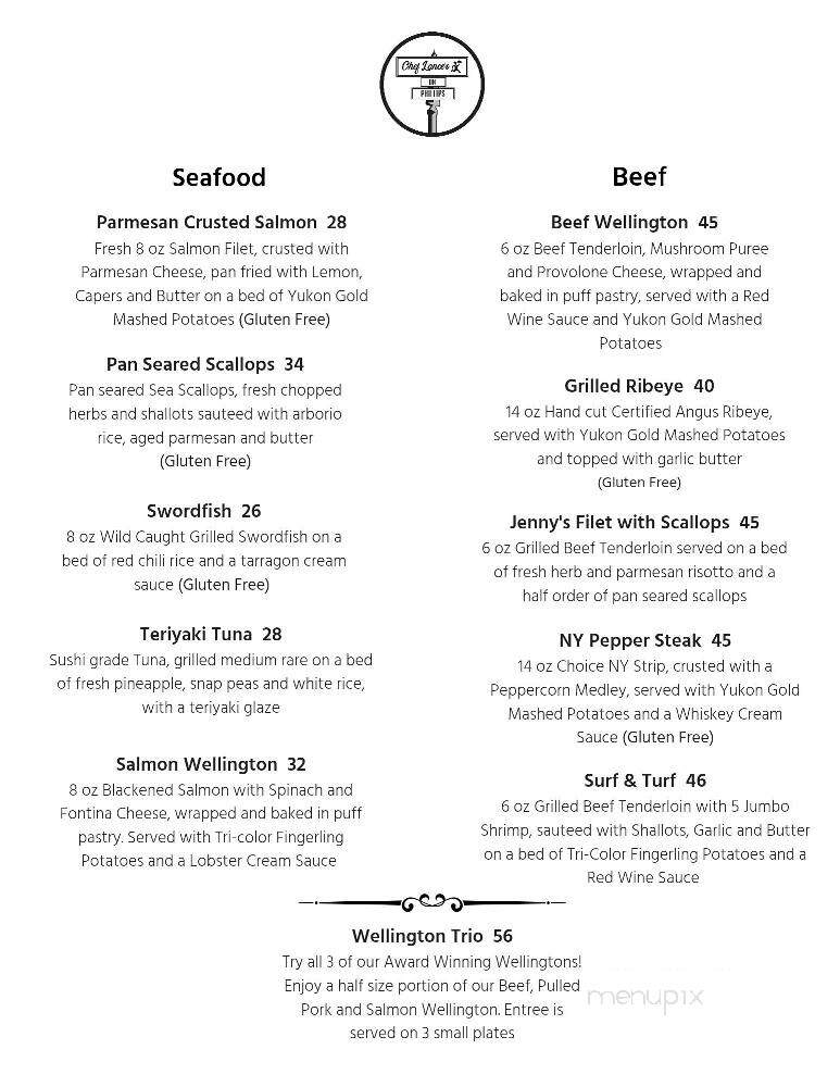 Chef Lance's On Phillips - Sioux Falls, SD menu_pic
