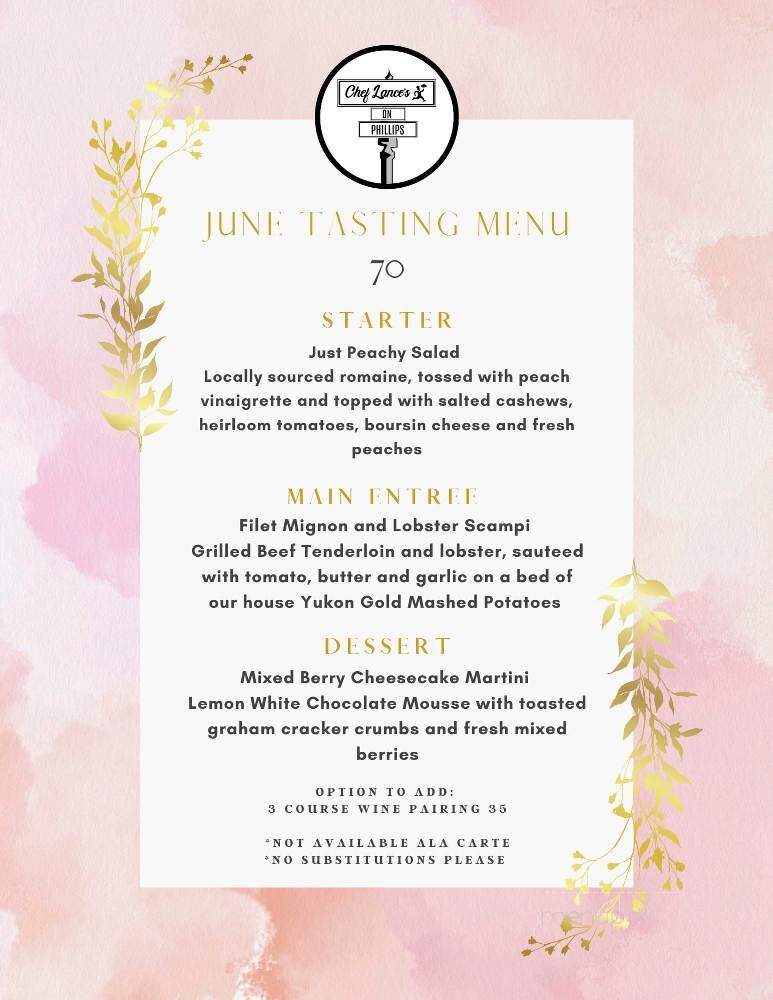 Chef Lance's On Phillips - Sioux Falls, SD menu_pic