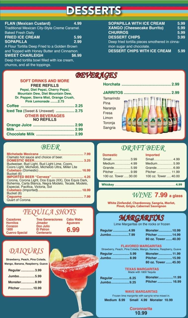Casa Grande Mexican Restaurant - Harrodsburg, KY menu_pic