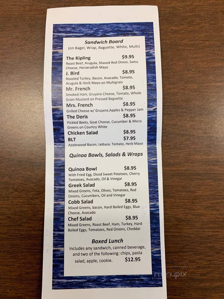 12 Metre Cafe - Newport, RI menu_pic
