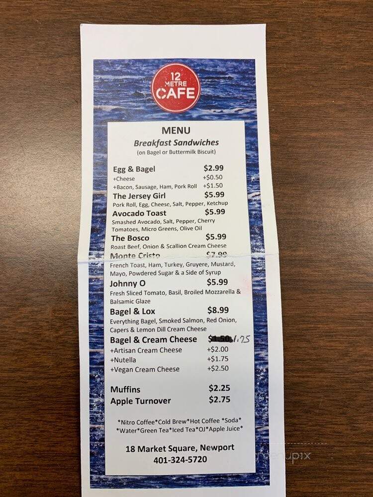 12 Metre Cafe - Newport, RI menu_pic