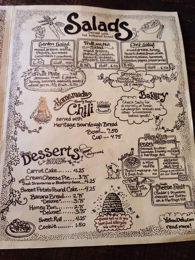Yellow Deli - Arcadia, FL menu_pic