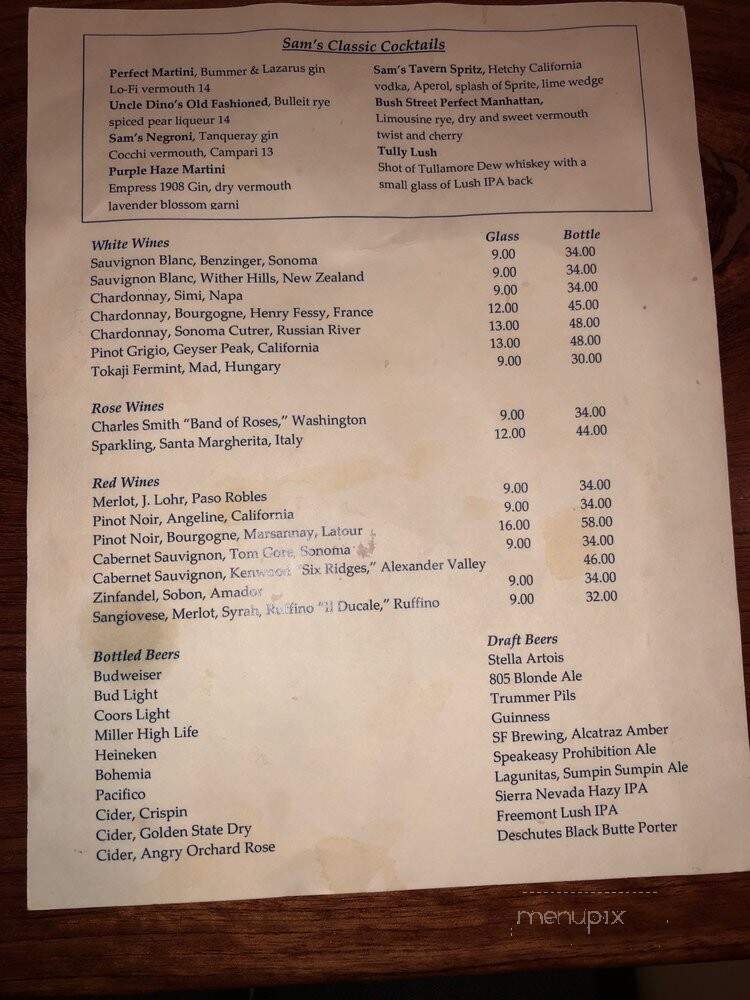 Sam's Tavern - San Francisco, CA