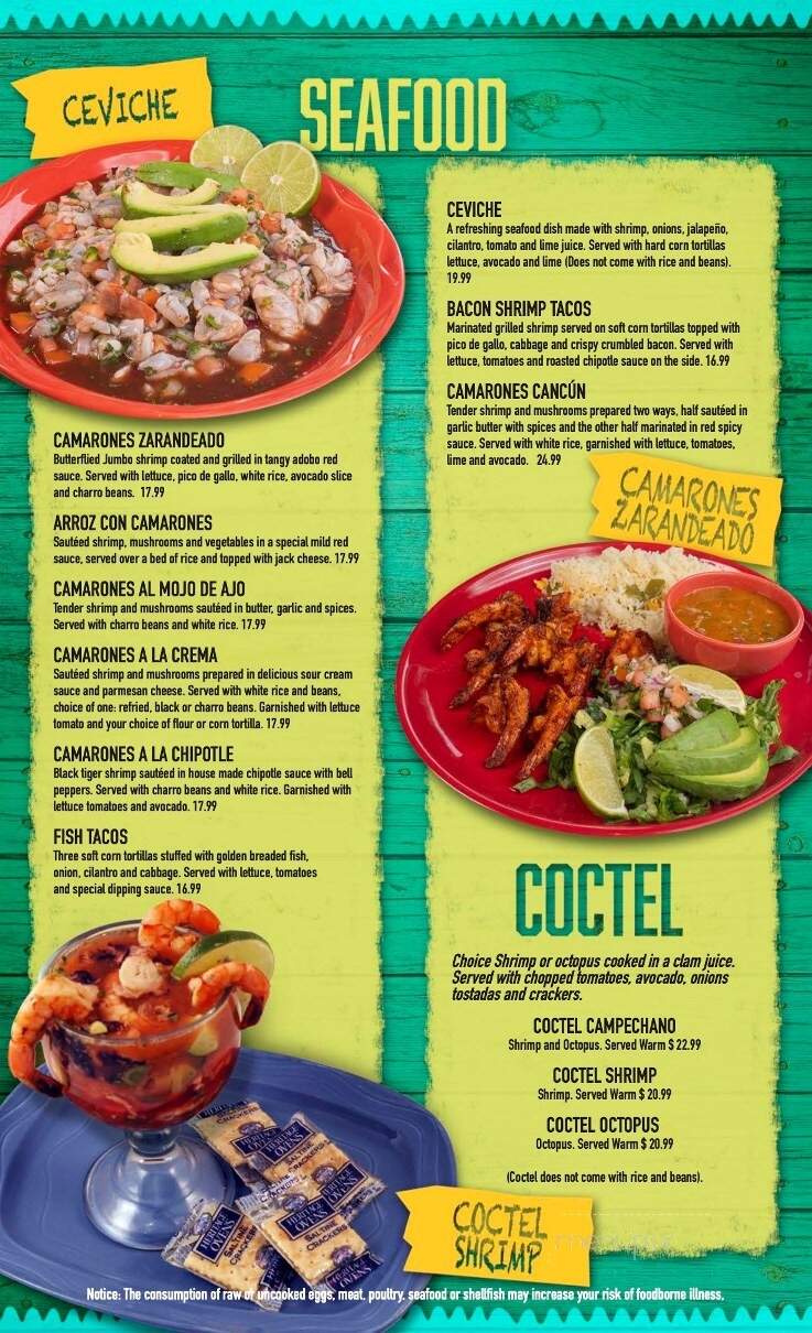 Torito's Mexican Restaurant - Danvers, MA menu_pic