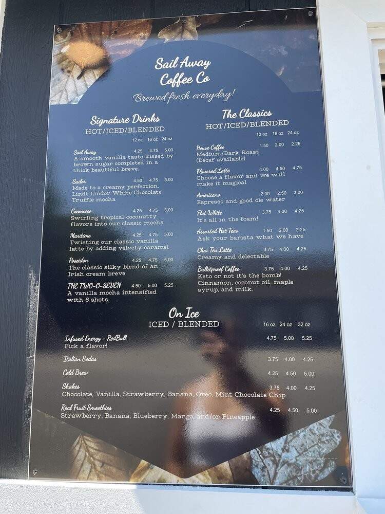 Sail Away Coffee - Bridgton, ME menu_pic