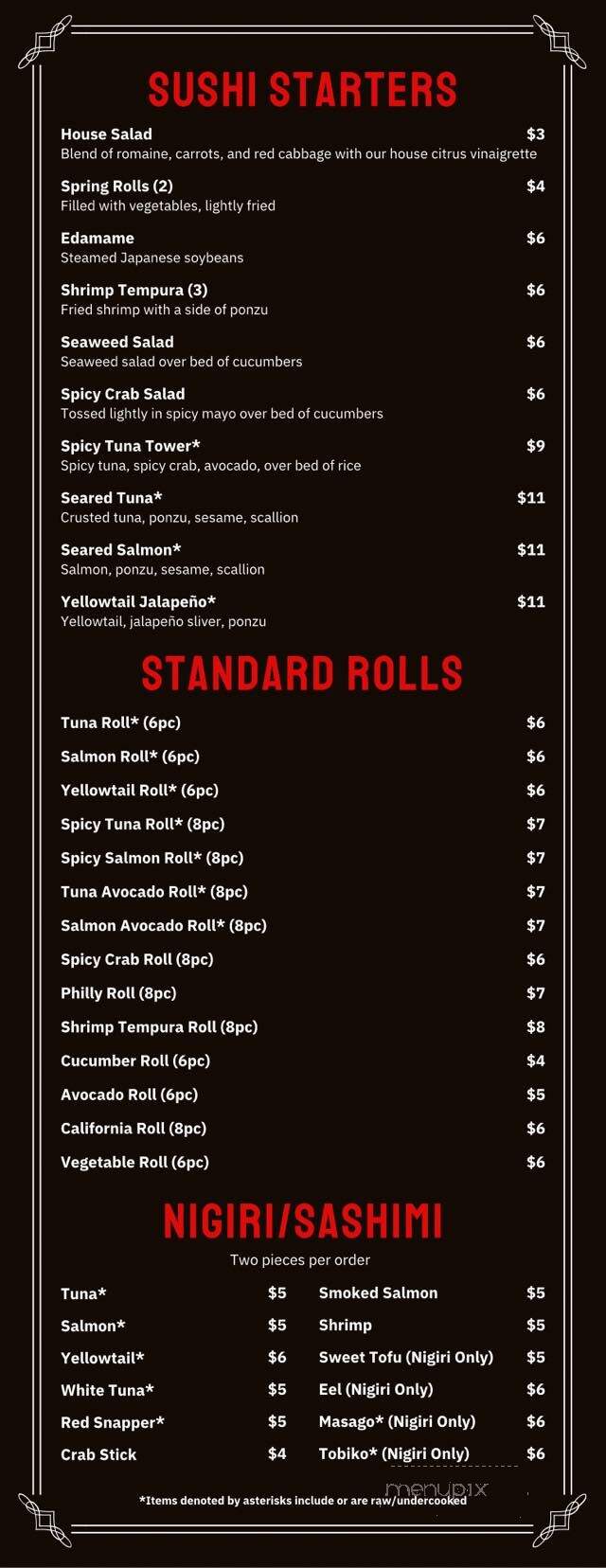 Empire Korean Steakhouse and Bar - Springfield, IL menu_pic