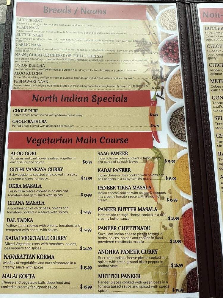 Persis Indian Grill - Lake Mary, FL menu_pic