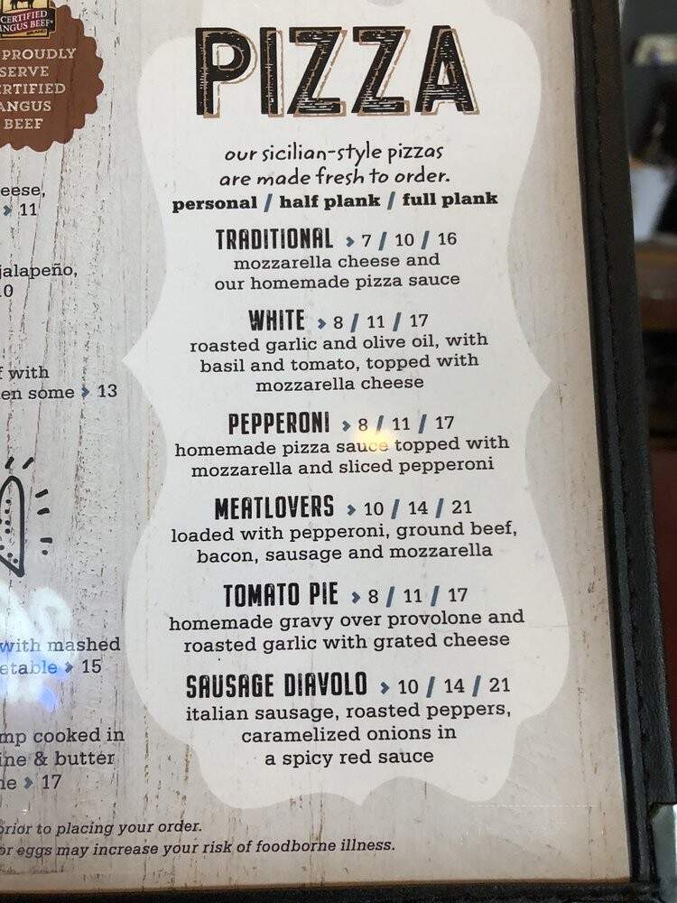 JD McGillicuddy's - Essington, PA menu_pic